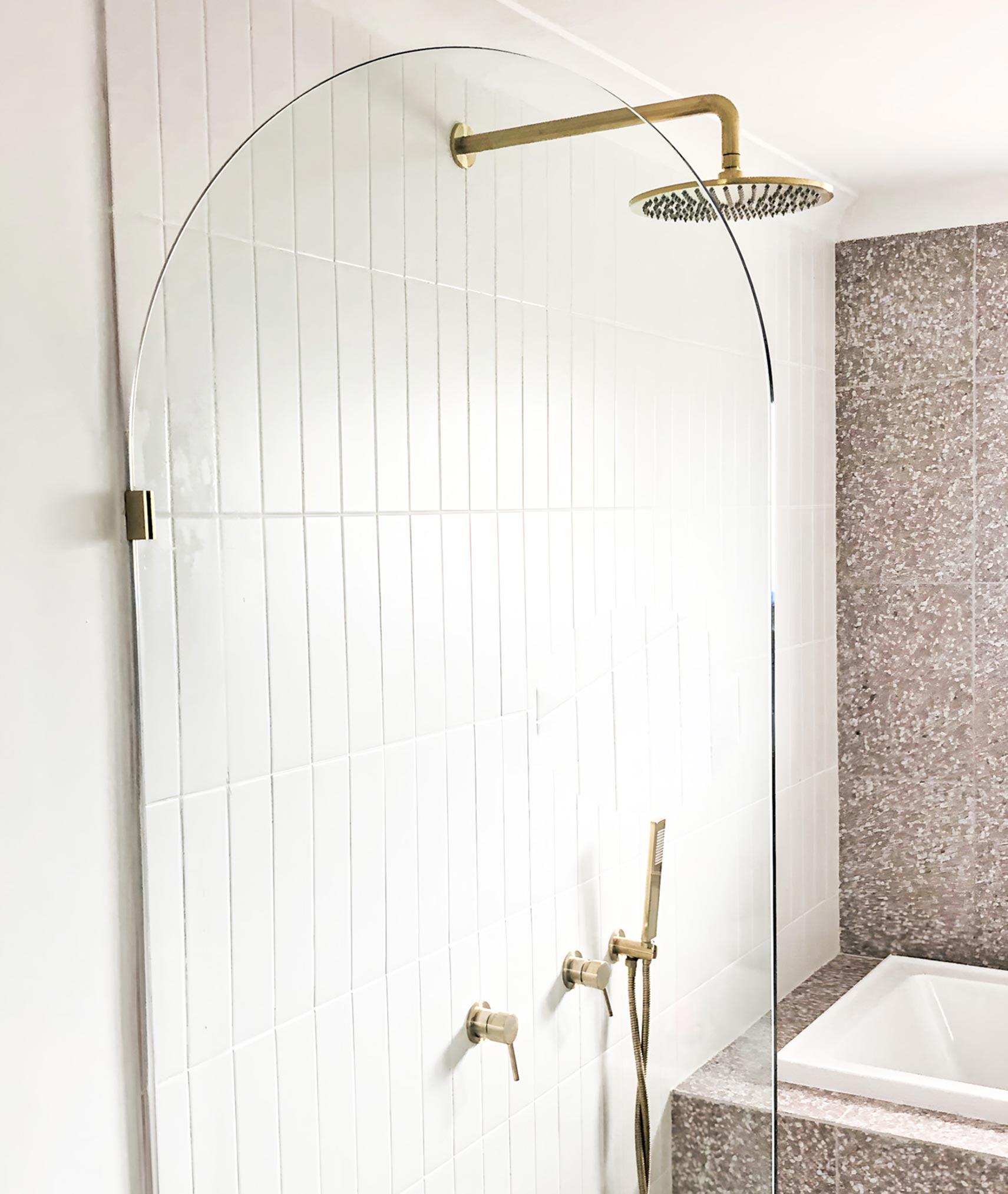 Fixed Panel Shower Screen Trinity Frameless Showers