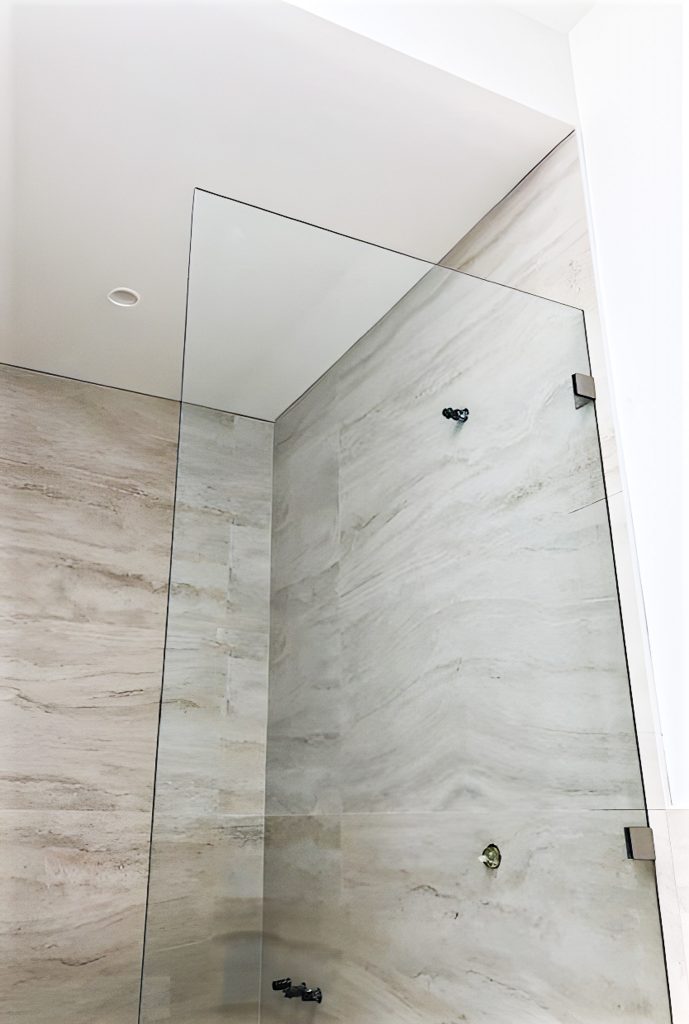 fixed panel shower with skylight above (1)